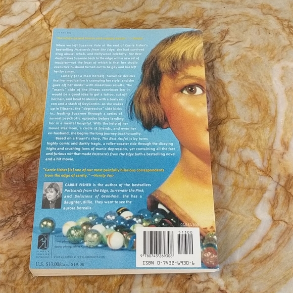 BOOK - The Best Awful by Carrie Fisher - Picture 2 of 2